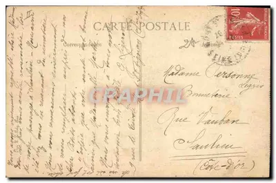 Rouen — Palácio da Justiça - Sala dos Julgamentos — editor BLD, n° 617 — Verso