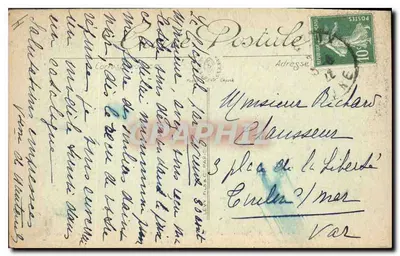 Rouen — Pałac Sądowy — Sala Pas-Perdus — Nowe Galerie, Rouen — Rewers