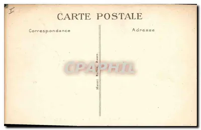Rouen — Pałac Sądowy — Front główny — Wydawca B.D. nr 6 — Rewers