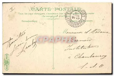 Rennes, Palacio de Justicia — editor Dubois, n.º 618 — Reverso
