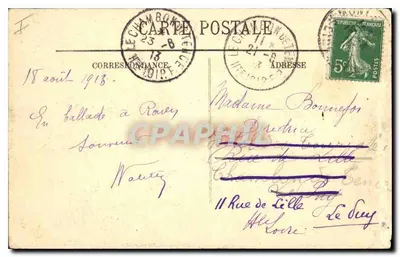 Rouen — Pałac Sądowy — Widok z Rue aux Juifs — LL. — Nr 474 — Rewers