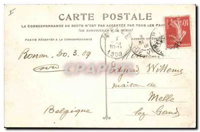 Rouen - Pałac Sądowy. Frontowa część place Verdrel — D. 236 — Wydawca Graphi — Rewers