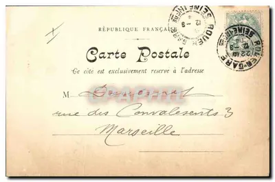 Rouen — Pałac Sądowy — P. Dauverville, Zbiór Nowych Galerii N° 10 — Rewers
