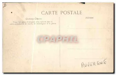 Uma Noiva Auvergnata — A Auvergne Pittoresca — G1 — Verso