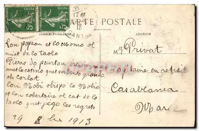 In Auvergne — 90. Un Banchetto di Nozze — Étienne Marcenac — Verso
