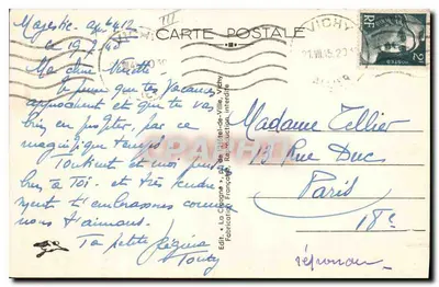 Uma Noiva Auvergnata — Tipos de Auvergne — A Cegonha, n°154 — Verso