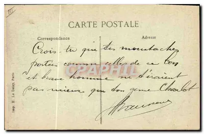 A Auvergne Pittoresca — 20. Velho Camponês — E. Le Delay, Paris — Verso