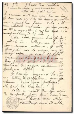 Arras — Place de la Gare widziana z ulicy Chanzy — L. C. H. Paris, nr 373 — Rewers