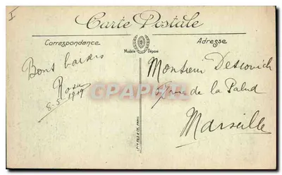 Arras — Starszy klasztor Świętego Etienne — Wydawnictwo Fernand Benoît — Rewers
