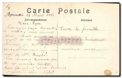 Frignicourt, perto de Vitry-le-François (Marne) — Ruínas após a Batalha da Marne (6 ao 12 de setembro de 1914) — Reproductions — Verso