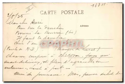 O Beurrée d'Auvergne — Terceira Figura — Vis-à-vis — editor não visível — Verso