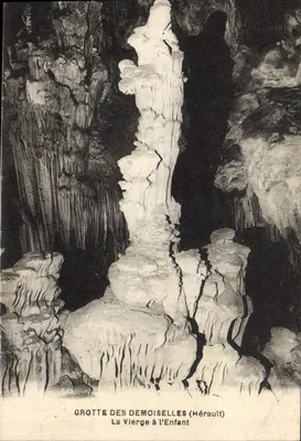 Gruta das Moças (Hérault) — A Virgem com o Menino — editor não identificado