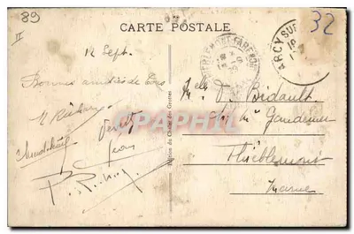 Grotte di Arcy-sur-Cure (Yonne) — Lavatoio delle Fée — Edizione del Castello delle Grotte — Verso