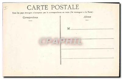 Senlis — Pałac Sądowy — zniszczony po 1914 roku — Rewers
