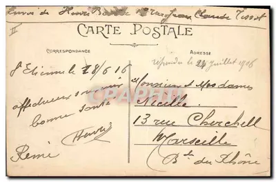 Saint-Étienne — Pałac Sądowy — Wydawnictwo M. M. nr 204 — Rewers