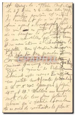 W Auvergnie — Powrót do Folna — Wydawnictwo Néroux-Laborde — Rewers