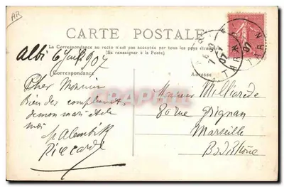 Un Pastore — L'Auvergne — Albi-Tarn, n°301 — Verso