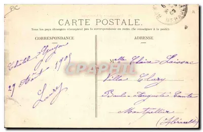 Camponesas da Auvergne — série 36 — editor Paris — Verso