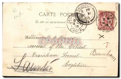 Melk- en Roomverkopers in Auvergne — Le Cantal illustré — Fotografie Castanié, Aurillac — Achterkant