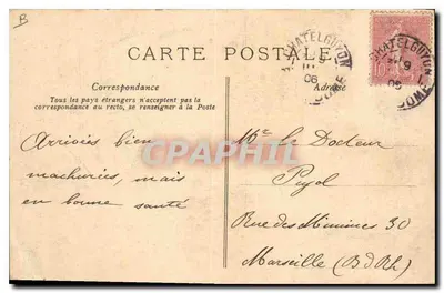Uma festa Auvergnate — A Auvergne pitoresca — editor não visível — Verso