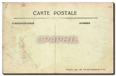 Senlis — Palais de Justice détruit — A. B. éditeur — Verso