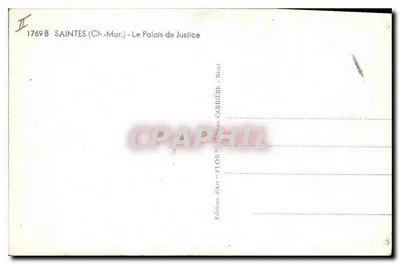 Saintes (Charente-Maritime) — Pałac Sądownictwa — Wydawnictwo Sztuki « Flor » — Rewers
