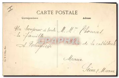 Destruction à Sermaize-les-Bains — Rue de Vitry — Bataille de la Marne (6-12 sept. 1914) — O.J. — Verso