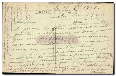 Bombardeio de Verdun — No centro da Cidade — Phot-Express, Vissé Paris, n° 1152 — Verso