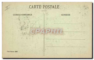 Reims - O Hotel de Ville - Interior do Grande Vestíbulo após bombardeios 1914-1917 — Verso