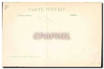 Senlis — Una calle después del bombardeo — 14ª serie — Editor E.L.P. — Reverso