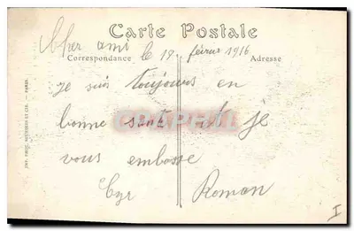 Bombardeio de REIMS pelos Alemães — Rue du Levant — Visé Paris N° 61 — Coleção H. GEORGE. Reims — Verso