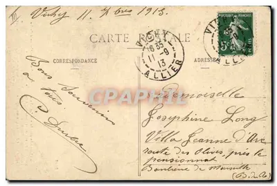 Mulher descascando castanhas — Notre Auvergne (Região do Puy-de-Dôme) — Régis Meyniel, n°235B — Verso