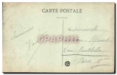 La Bourrée (Le Croisement) — W Auvergnie — Wydawca Étienne Marceau, nr 100 — Rewers