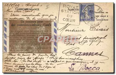 La Bourrée — Types de Auvergne — LL — G. J. — Verso
