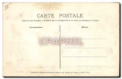 Dança folclórica — Bourrées do Velay — editor Margerit-Brémond, n°277 — Verso