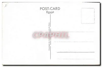 Cairo - As Pirâmides de Gizé — editor Lahmert & Landbeck, n° 166 — Verso