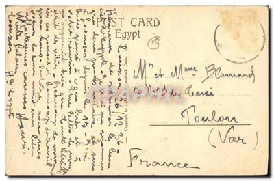 Luxor - Il Tempio — vista delle colonne del tempio di Ammon — editore Landrock, n° 1579 — Verso