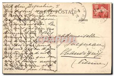 A Fazenda de Léomont, perto de Vitrимont — bombardeada pelos Alemães em 1914-1915 — edição M.M. (Nancy) — Verso