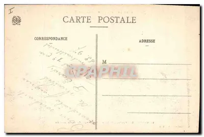 Sombreuse (Vosges) — A Igreja bombardeada e incendiada — Ad. Welsak, Saint-Dié, n° 11231 — Verso