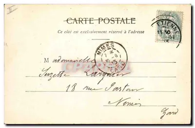 St-ÉTIENNE - Palácio de Justiça — Edição Nouvelles Galeries St-Étienne — Verso