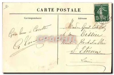 Velhos Trajes das Camponesas do Velay — Série 248 — M.B. Le Puy — Verso
