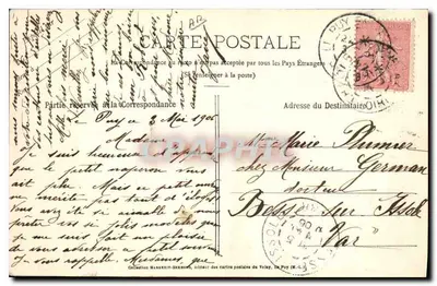 Giovani montanari Cévenoli — La Coppia a cavallo — "LE VELAY ILLUSTRÉ" n°312 — Verso
