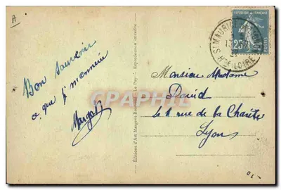 Paysano de Rouen do Mercado — Editora de Arte Margerit-Bremond, Le Puy — n° 306 — Verso