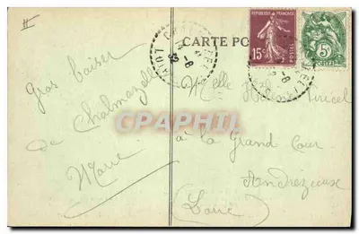 A Bourrée d'Auvergne — Notre-Auvergne, Região do Puy-de-Dôme — M.C. n°6189 — Verso