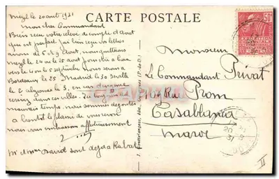 L'AUVERGNE — G. D'O. - 1010 — G. D'O. — Rewers