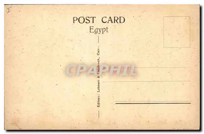 Abydos — Znany System Królów — Wydawca: Lehnert & Landrock, Kair — Rewers