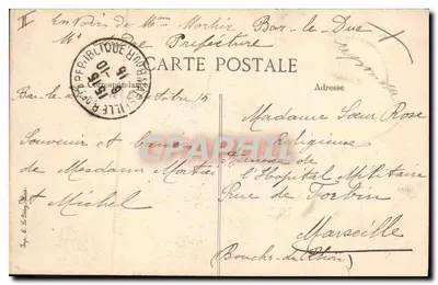VASSINCOURT - Túmulo - Editor: Sogn-Lefèvre — Verso