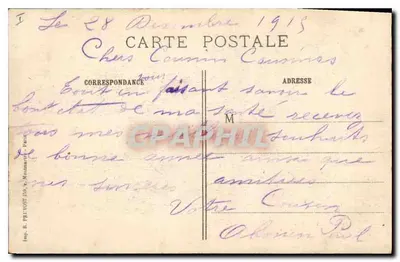 Reims (Marne) - Zniszczenie katedry — R.P. Paris, Wojna 1914-15 — Rewers