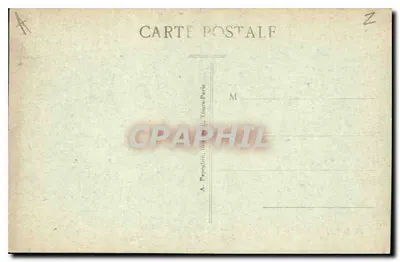 Tours - Das Palast der Justiz und das Neue Rathaus — A. Papetelin, gedruckt in Tours, Paris — Rückseite