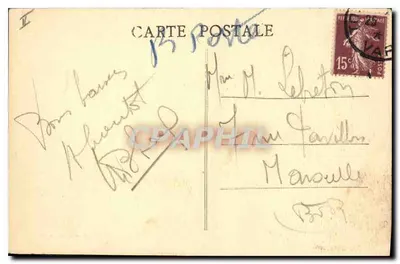 Toulon — Pałac Sądowy — Fototypia Combier, Macon — Rewers